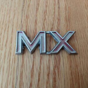 Vintage Ford MX Car Emblem Badge